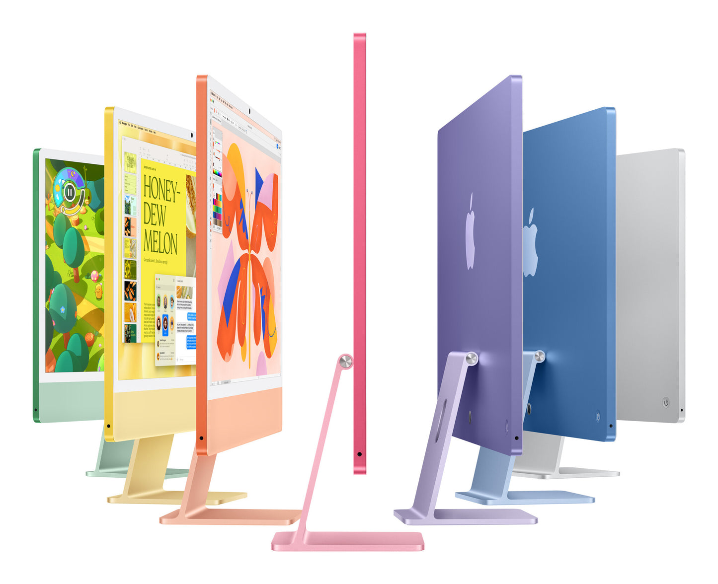 Apple iMac Apple M M4 59,7 cm (23.5") 4480 x 2520 pixlar Allt-i-ett-dator 16 GB 256 GB SSD macOS Sequoia Wi-Fi 6E (802.11ax) Rosa