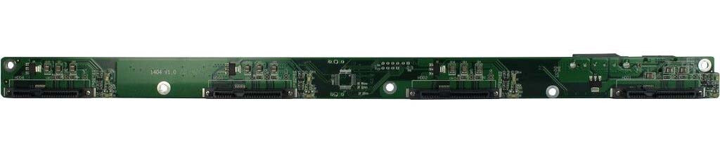 Inter-Tech IPC 1U-1404 Ställning Svart, Rostfritt stål