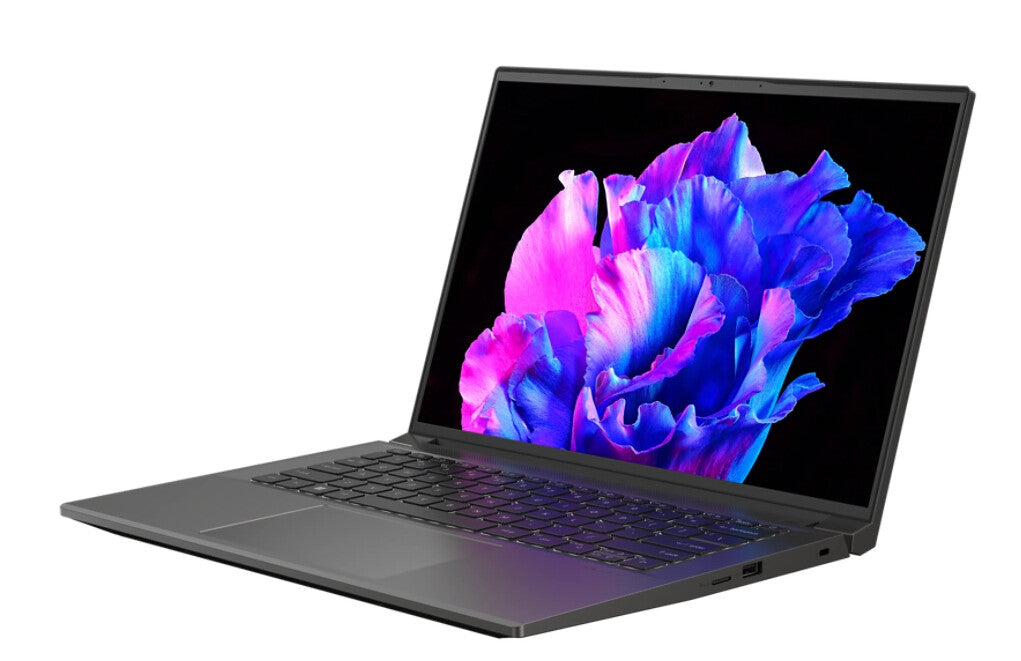 Acer Swift SFX14-71G-77BA Intel® Core™ i7 i7-13700H Bärbar dator 36,8 cm (14.5") 2.8K 16 GB LPDDR5-SDRAM 1 TB SSD NVIDIA GeForce RTX 4050 Wi-Fi 6E (802.11ax) Windows 11 Home Grå