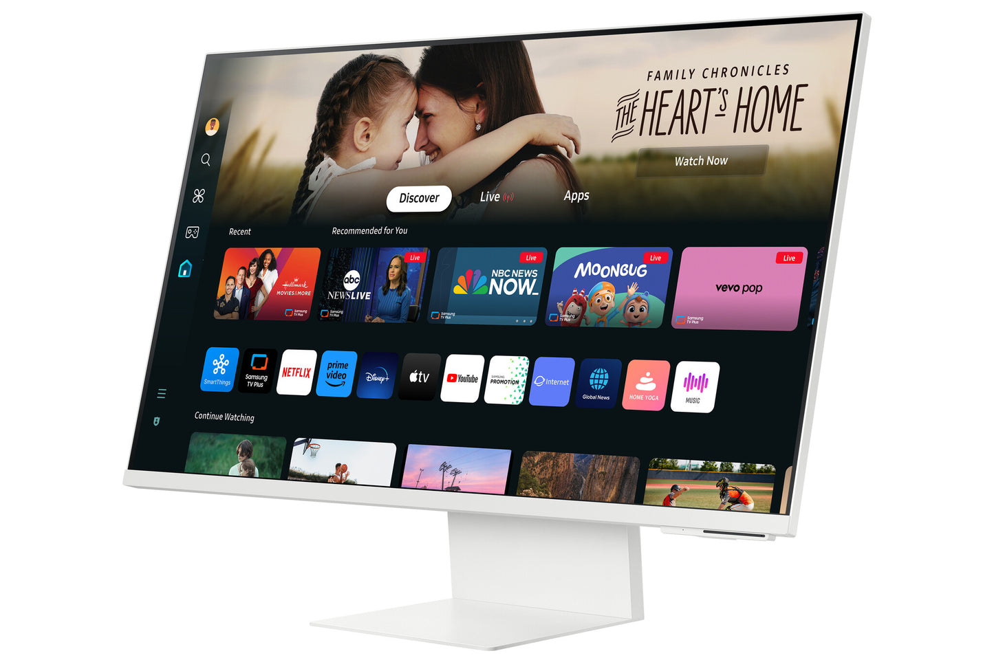 Samsung M80D platta pc-skärmar 81,3 cm (32") 3840 x 2160 pixlar 4K Ultra HD LED Vit