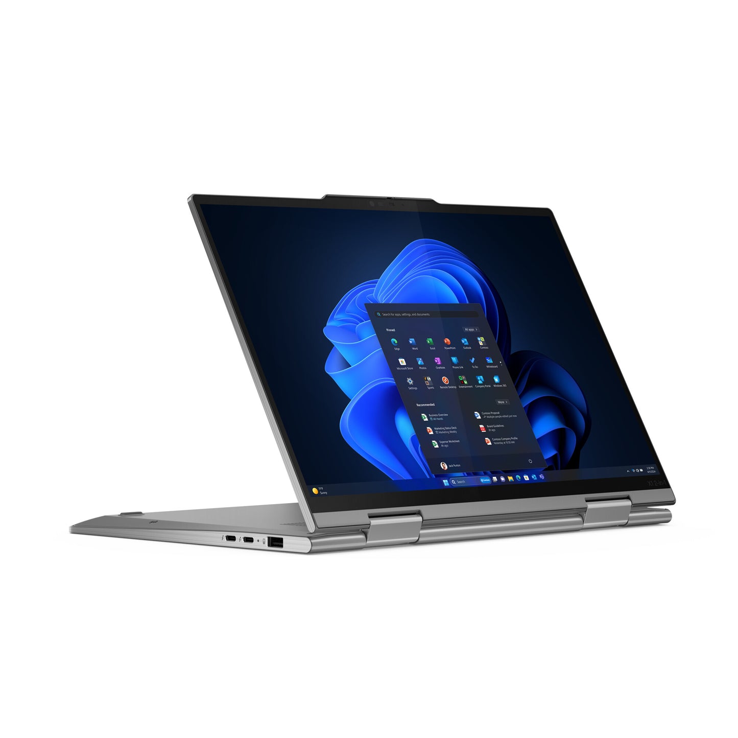 Lenovo ThinkPad X1 2-in-1 Gen 9 Intel Core Ultra 7 155U Hybrid (2-i-1) 35,6 cm (14") Pekskärm WUXGA 32 GB LPDDR5x-SDRAM 512 GB SSD Wi-Fi 6E (802.11ax) Windows 11 Pro Nordic Grå Intel Core Ultra 7 155U (12MB Cache), 32GB LPDDR5x-SDRAM, 512GB SSD, 35.6 cm (