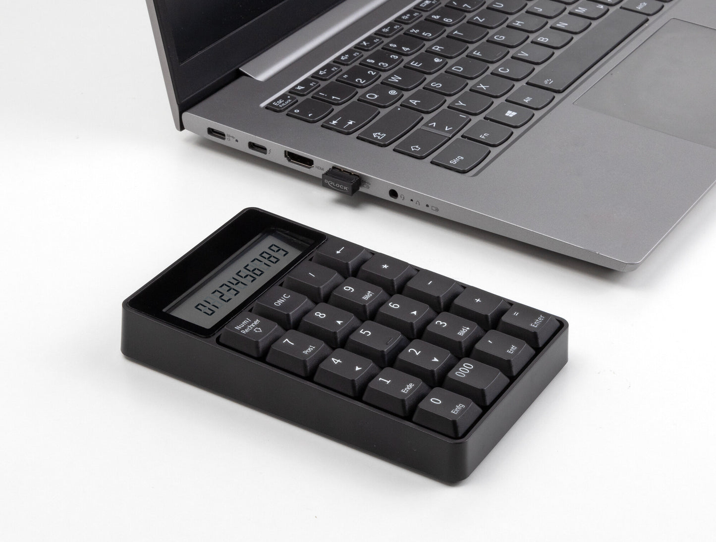 DeLOCK 12113 numeriskt tangentbord Universal USB Svart