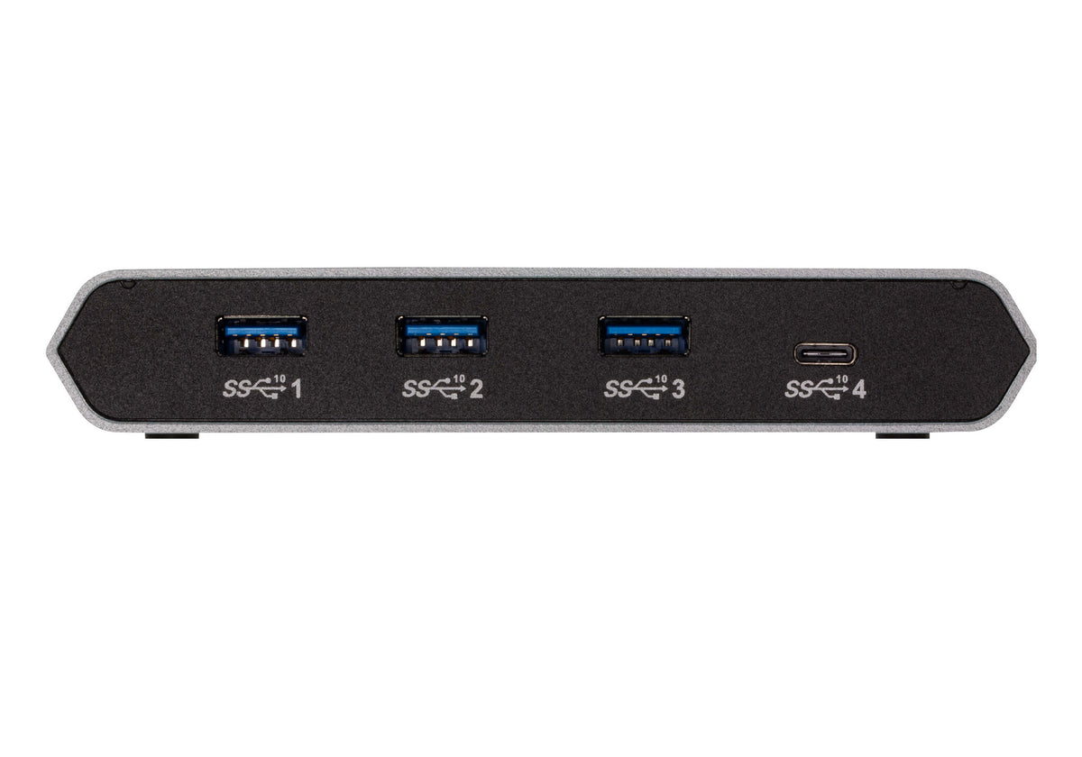 ATEN 2-portars USB-C Gen2 delningsswitch med strömgenomströmning