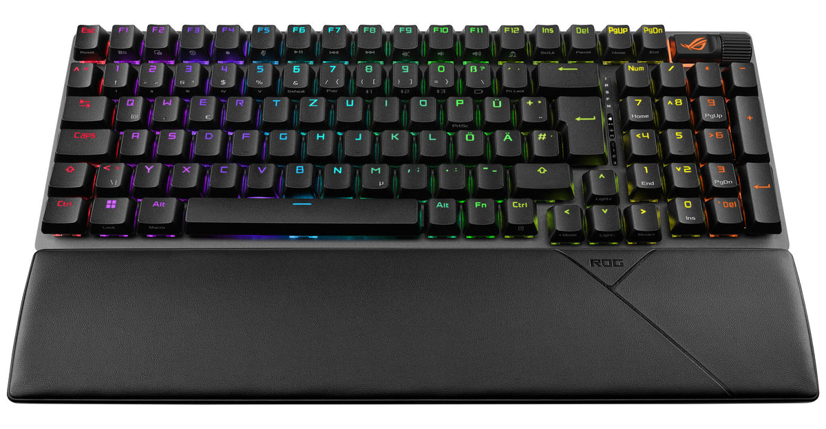 ASUS ROG Strix Scope II 96 Wireless tangentbord Spela USB + RF Wireless + Bluetooth QWERTZ tyska Svart