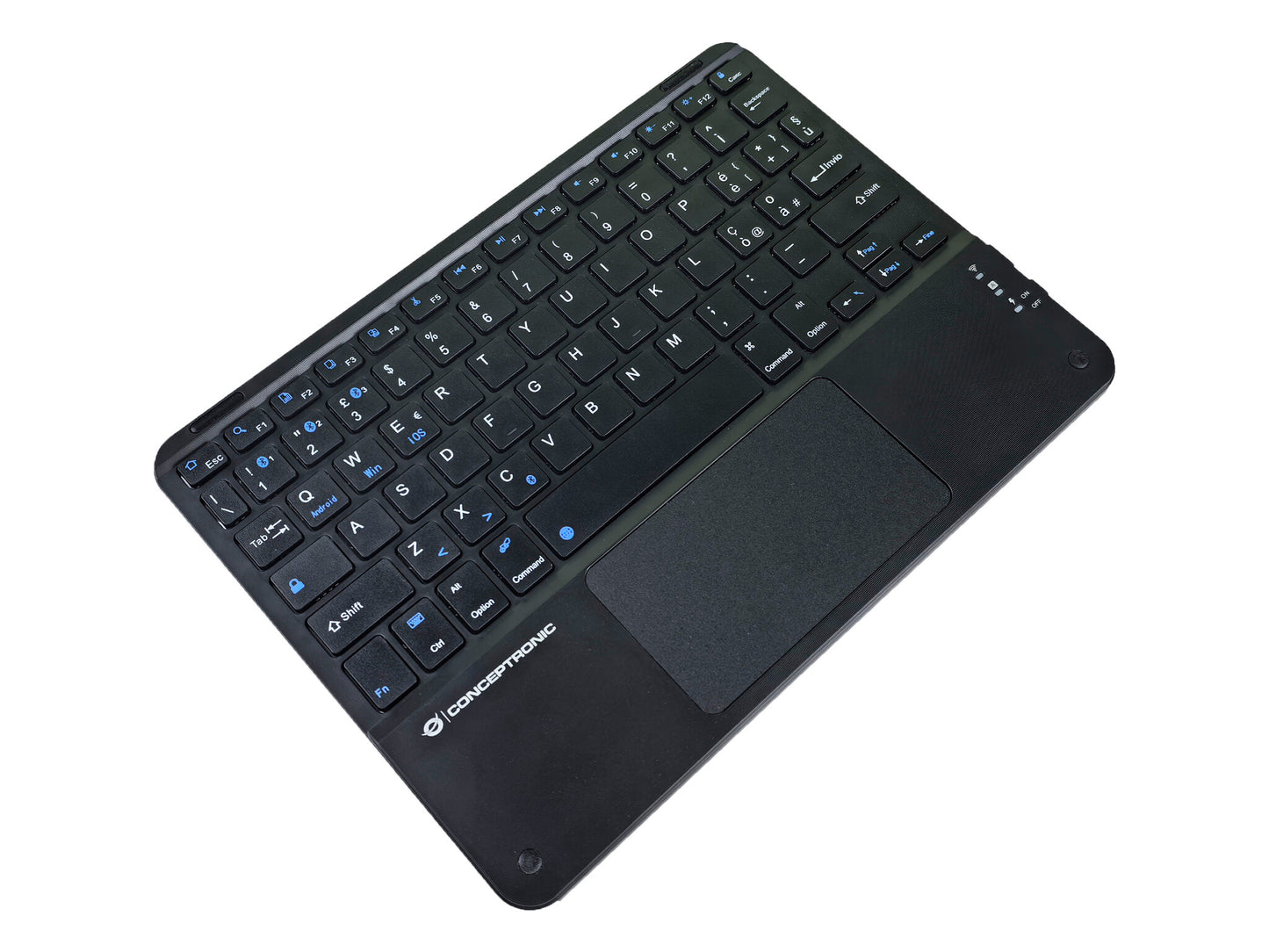 Conceptronic TOBIN01BIT tangentbord Universal Bluetooth QWERTY Italiensk Svart
