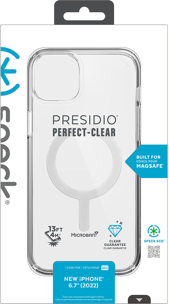 Speck Presidio Perfect Clear mobiltelefonfodral 17 cm (6.7") Omslag Transparent