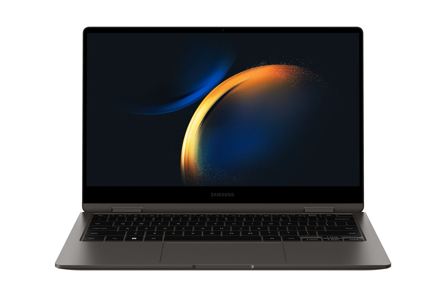 Samsung Galaxy Book3 Pro 360 NP730QFG-KA3DE bärbara datorer Intel® Core™ i7 i7-1360P Hybrid (2-i-1) 33,8 cm (13.3") Pekskärm Full HD 16 GB LPDDR4x-SDRAM 512 GB SSD Wi-Fi 6E (802.11ax) Windows 11 Home grafit