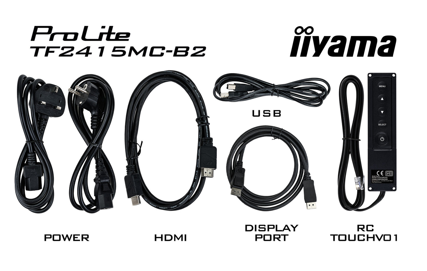 iiyama ProLite TF2215MC-B2 platta pc-skärmar 54,6 cm (21.5") 1920 x 1080 pixlar Full HD LED Pekskärm Flera användare Svart