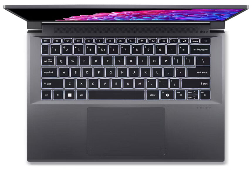 Acer Swift SFX14-72G-73XX Intel Core Ultra 7 155H Bärbar dator 36,8 cm (14.5") 2.8K 16 GB LPDDR5x-SDRAM 512 GB SSD NVIDIA GeForce RTX 4050 Wi-Fi 6E (802.11ax) Windows 11 Home Grå