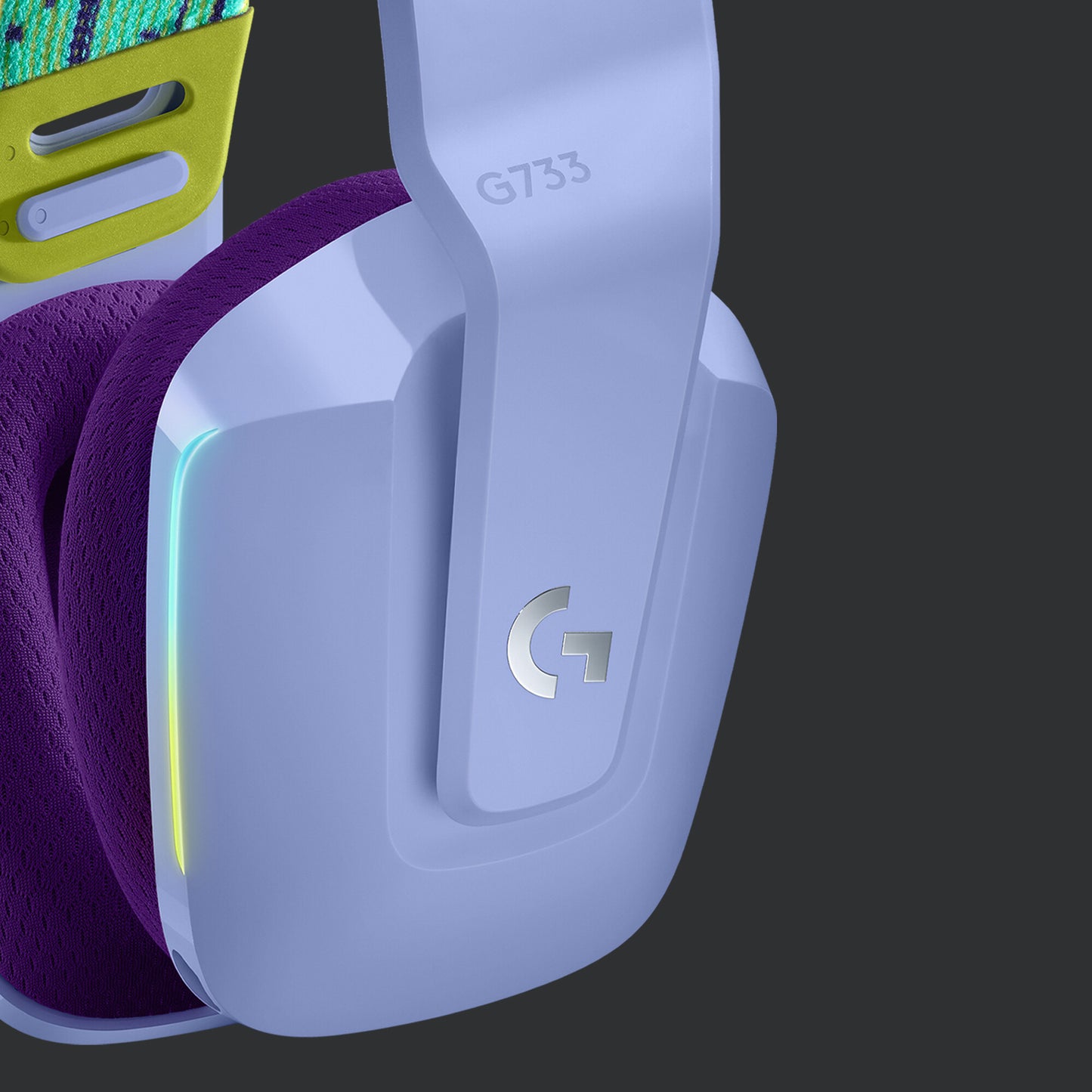 Logitech G 981-000890 hörlur och headset Trådlös Huvudband Spela lila