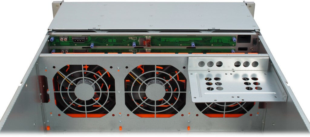 Inter-Tech 4U-4424 Ställning Svart, Silver
