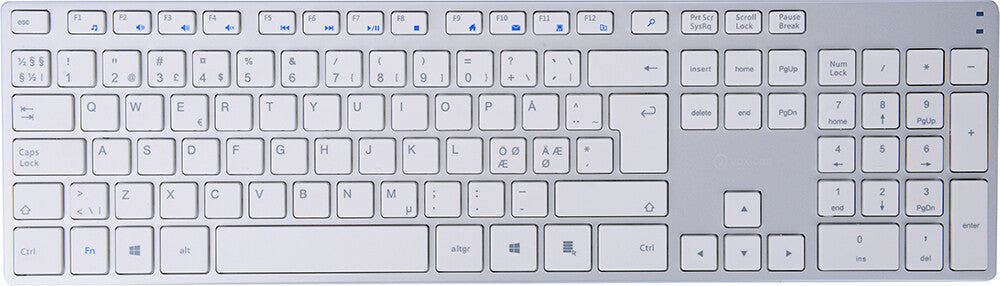 Voxicon DK-295WL-WHT tangentbord Hem RF Trådlös Nordic Vit