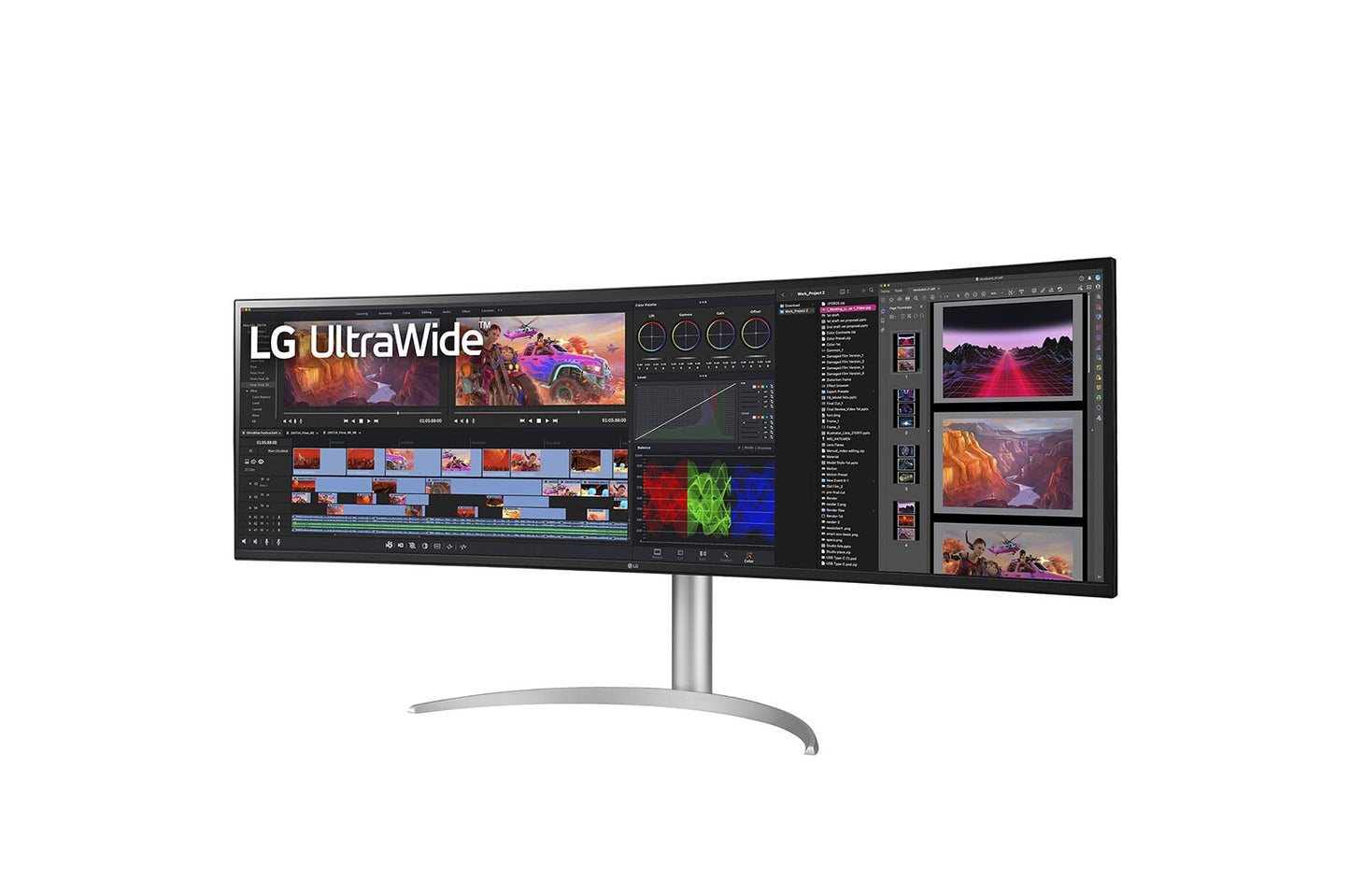 LG 49WQ95X-W platta pc-skärmar 124,5 cm (49") 5120 x 1440 pixlar Dual QHD Vit
