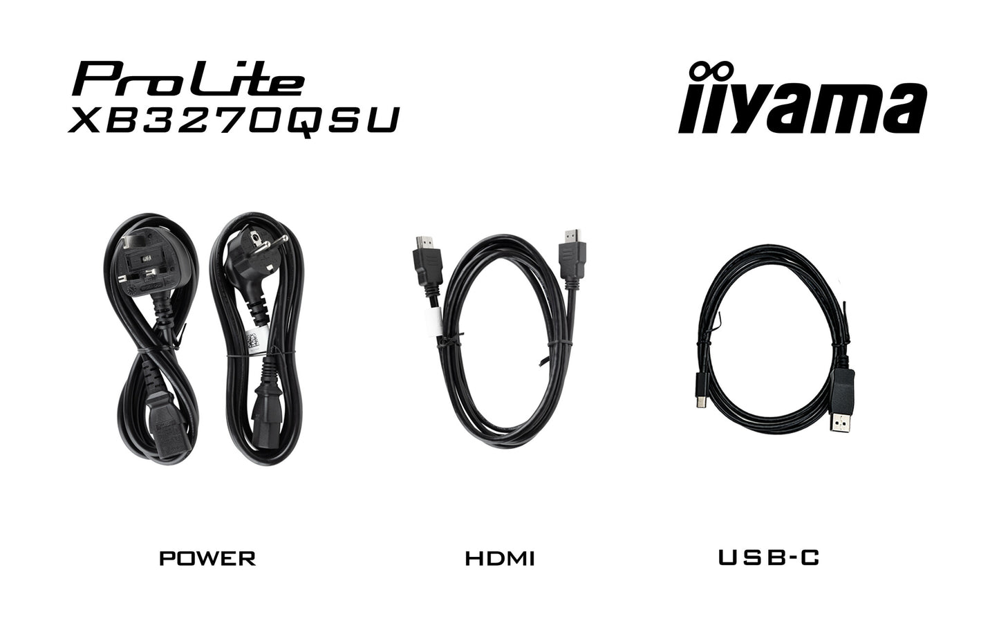 iiyama ProLite XB3270QSU-B1 platta pc-skärmar 81,3 cm (32") 2560 x 1440 pixlar Wide Quad HD LED Svart