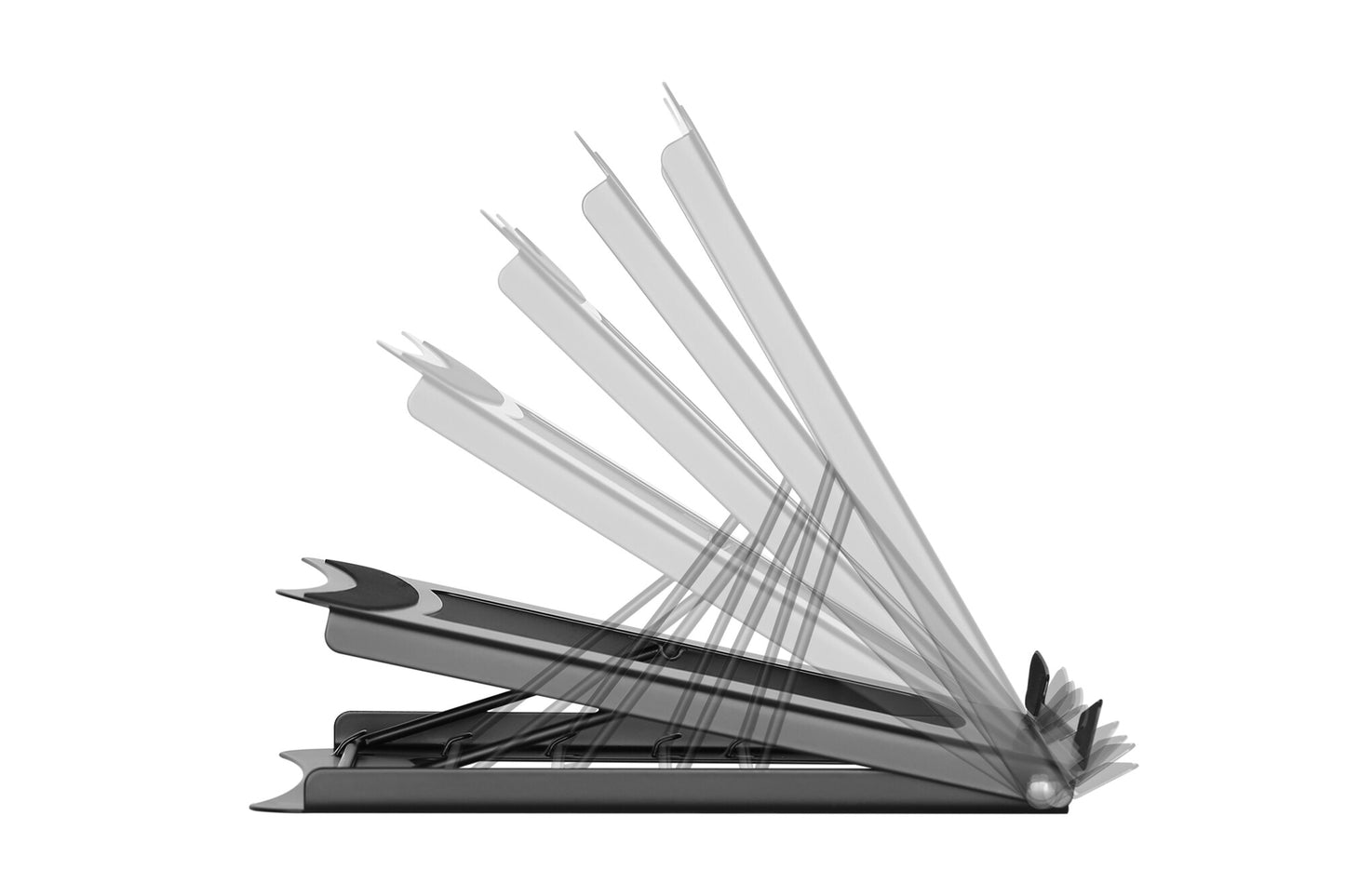 Digitus DA-90368 Ställ för bärbara datorer Ställ till bärbara datorer Svart 38,1 cm (15")