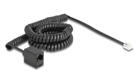DeLOCK 90114 telefonkablar 5 m Svart