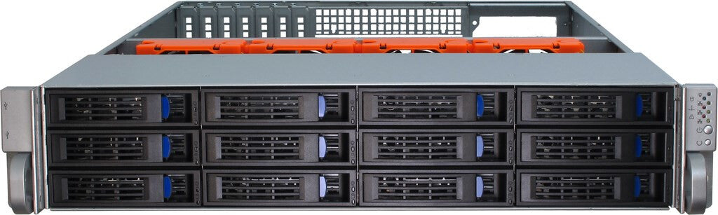 Inter-Tech IPC 2U-2412 Ställning Svart, Silver