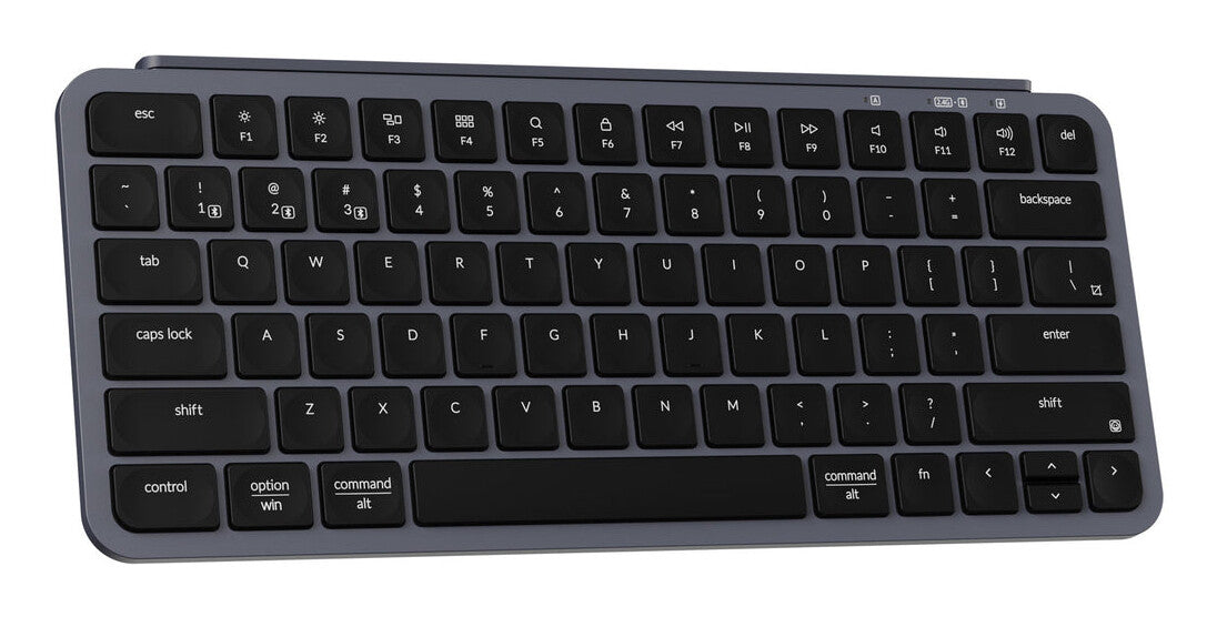 Keychron B1P-K1-BO tangentbord Hem / Kontor USB + RF Wireless + Bluetooth Grå