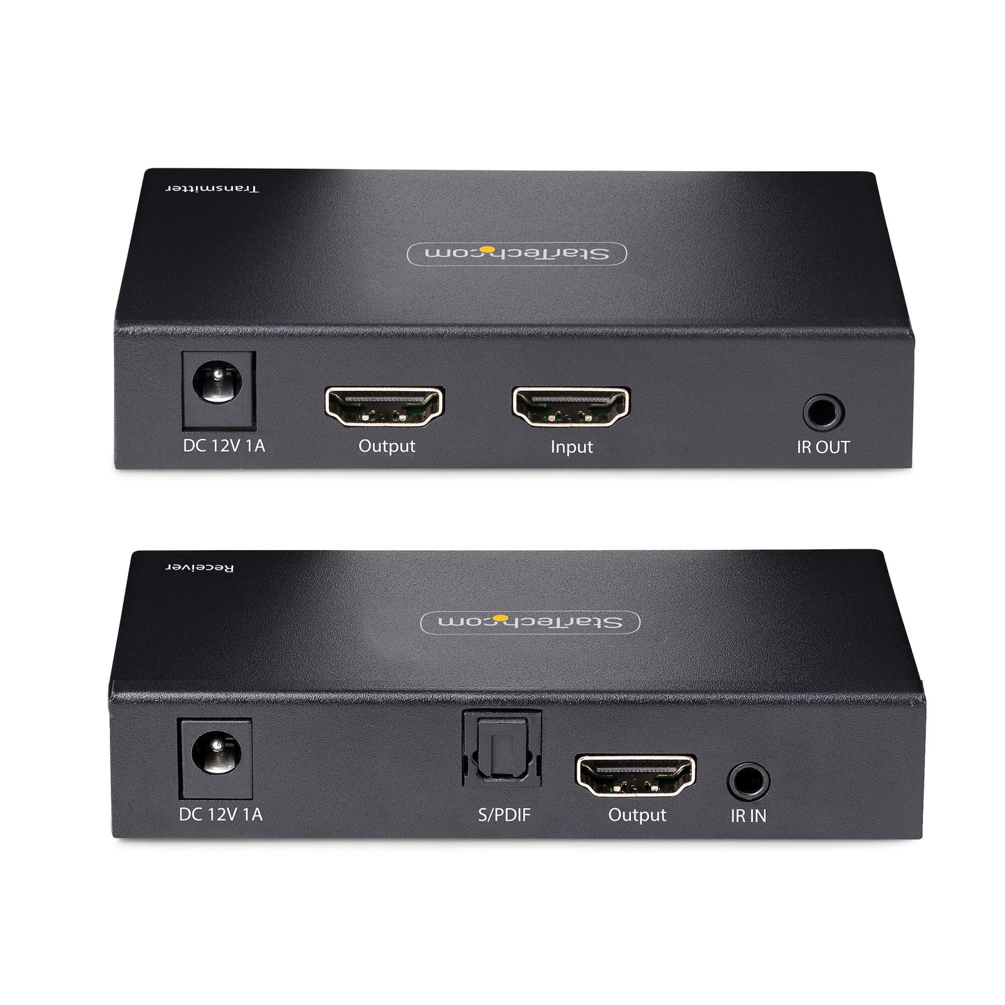 StarTech.com 4K HDMI-förlängare över CAT5/CAT6-kabel, 4K 60 Hz HDR-videoförlängare upp till 70 meter, HDMI över Ethernet-kabel, S/PDIF-ljudutgång, HDMI-sändare och -mottagare