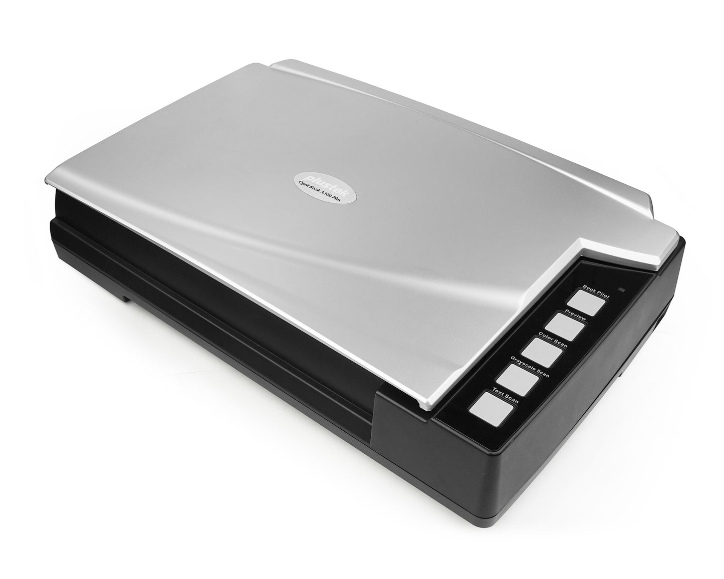 Plustek OpticBook A300 Plus Flatbäddsskanner 600 x 600 DPI A3 Svart, Silver