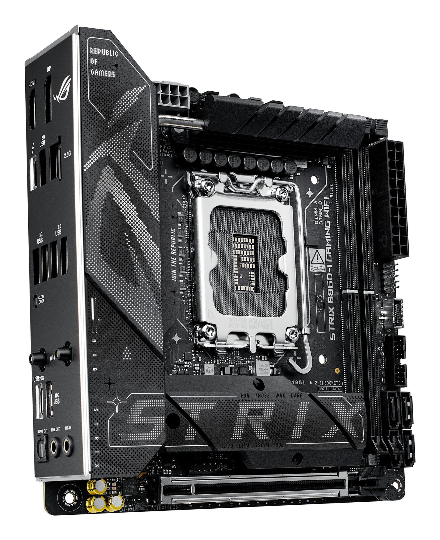 ASUS ROG STRIX B860-I GAMING WIFI Intel B860 LGA 1851 (Socket V1) Mini-ITX