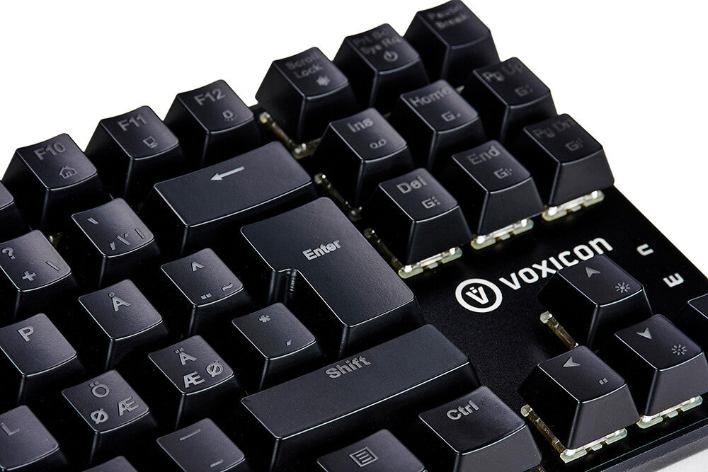 Voxicon Gr8-10 tangentbord Spela USB QWERTY Nordic Svart