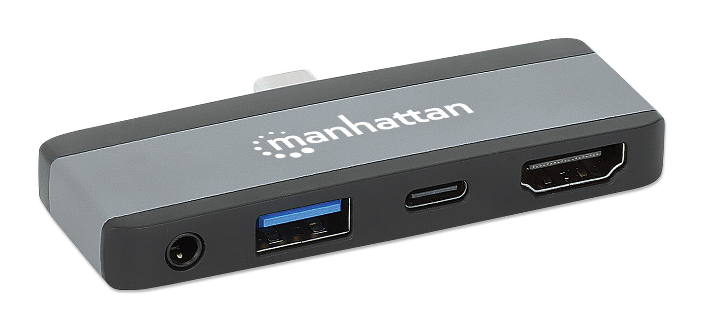 Manhattan 190404 dockningsstationer för bärbara datorer Kabel USB 3.2 Gen 2 (3.1 Gen 2) Type-C Grå