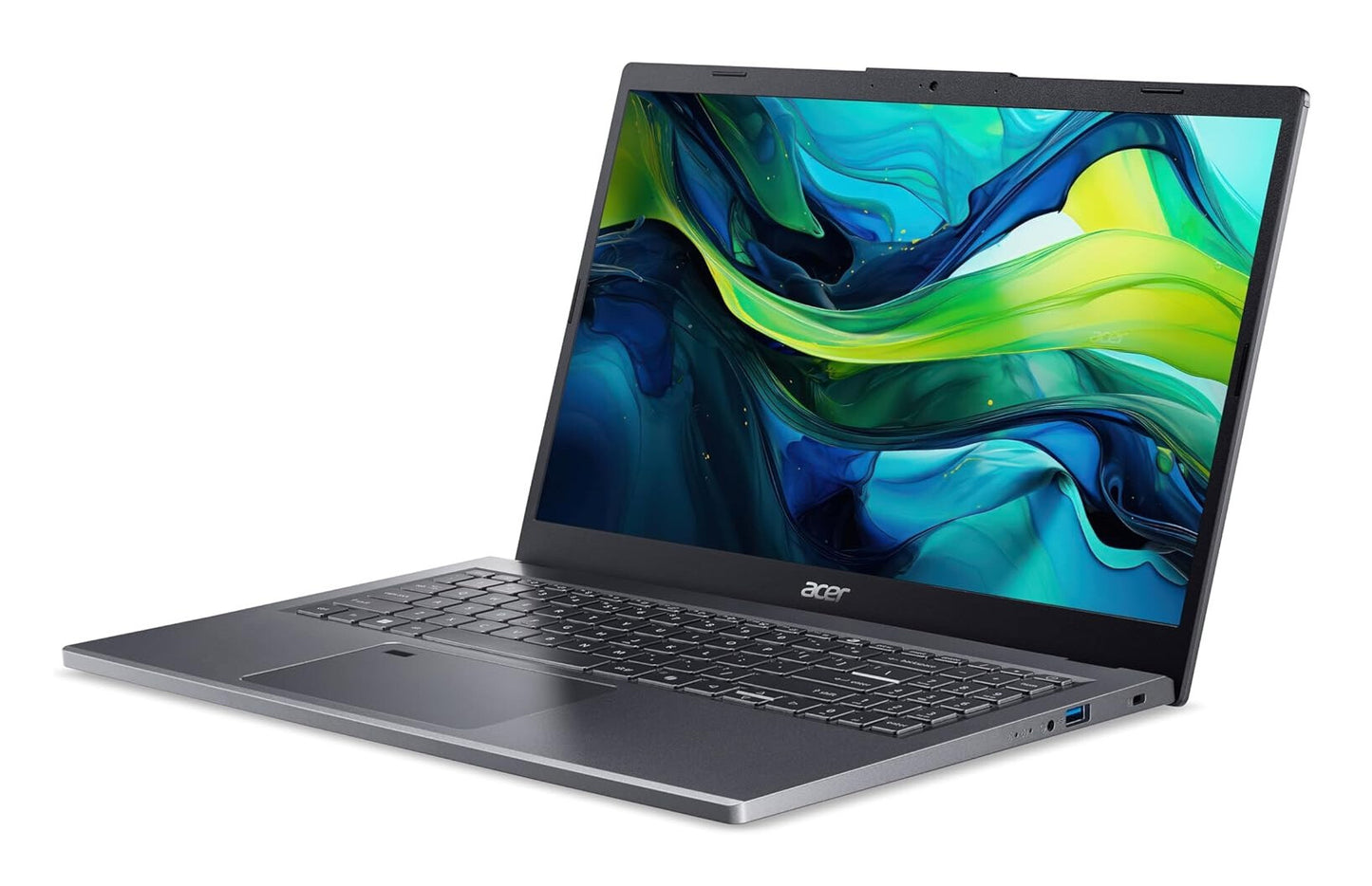 Acer Aspire A15-51M-55AY Intel Core 5 120U Bärbar dator 39,6 cm (15.6") Quad HD 16 GB LPDDR5-SDRAM 512 GB SSD Wi-Fi 6E (802.11ax) Windows 11 Home tyska Grå