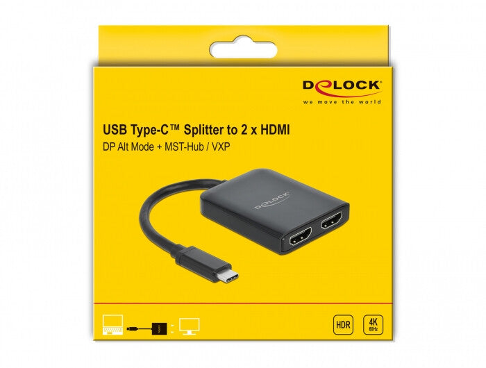 DeLOCK 87755 bilddelare HDMI 2x HDMI