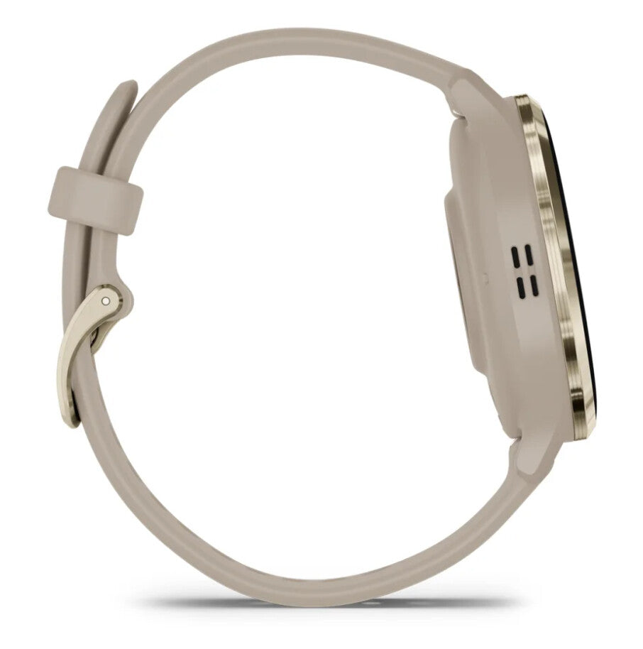 Garmin Venu 3S 3,05 cm (1.2") AMOLED 41 mm Digital 390 x 390 pixlar Pekskärm Guld, Grå Wi-Fi GPS