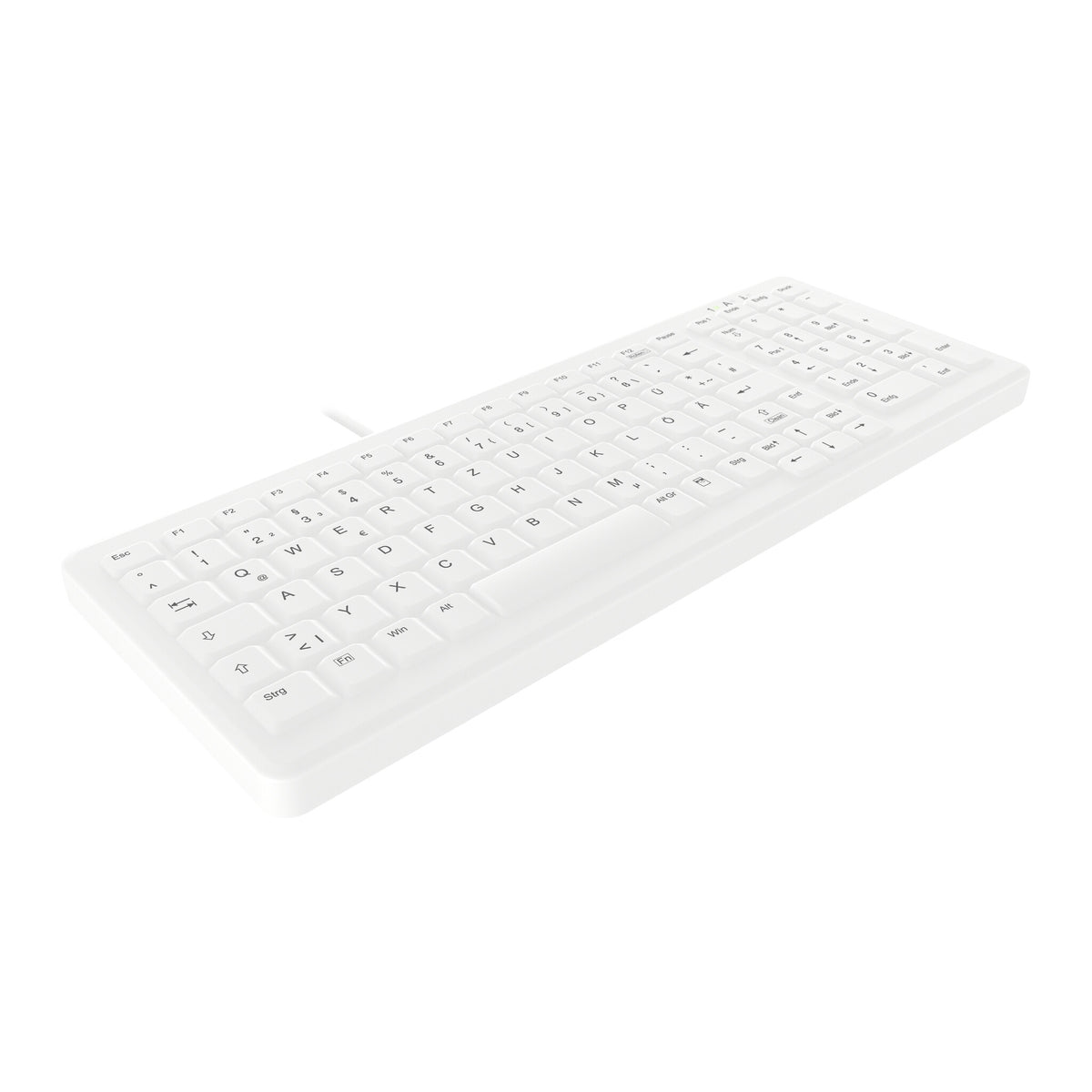 Contour Design Active Key AK-C7000 tangentbord Medical USB QWERTZ tyska Vit