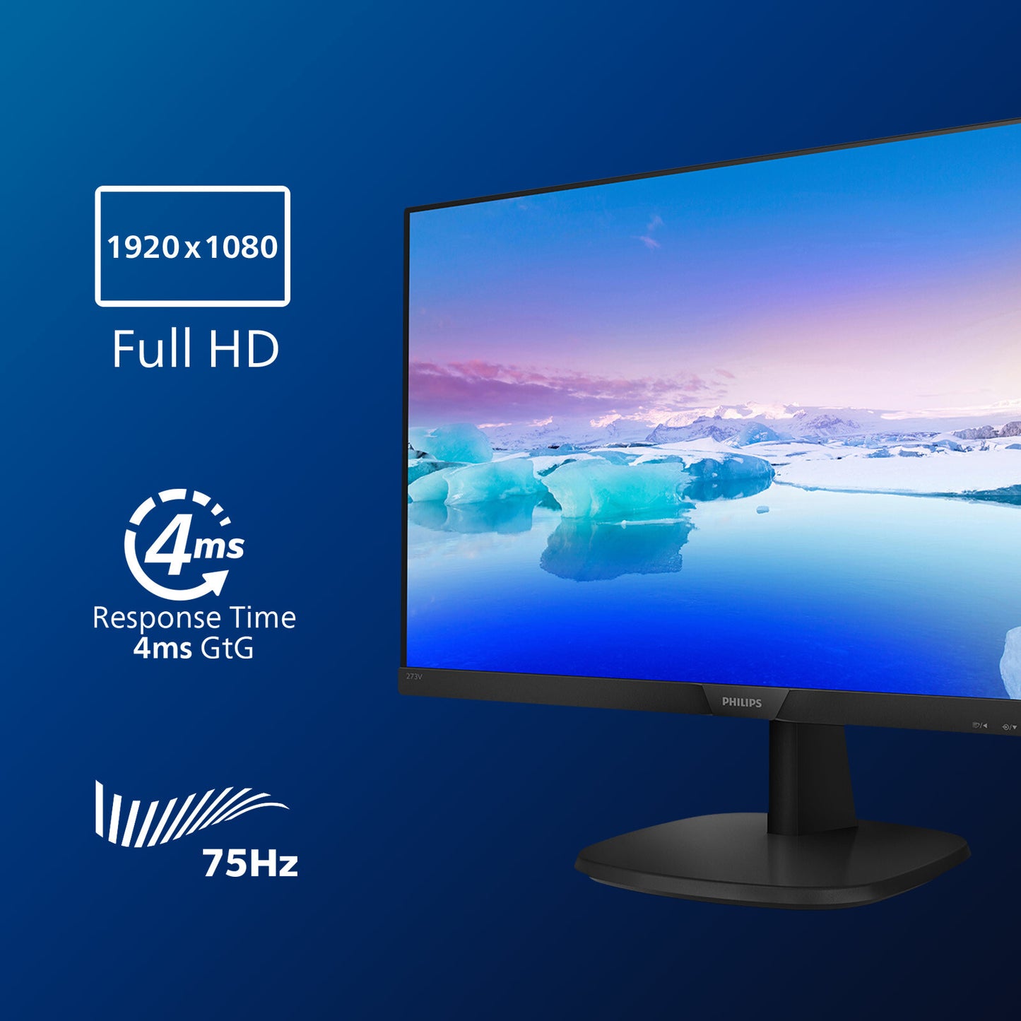 Philips V Line LCD-skärm med Full HD 273V7QJAB/00
