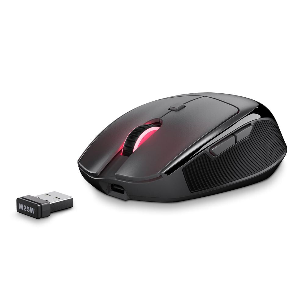 Sharkoon OfficePal M25W datormöss Spela högerhand RF Wireless + USB Type-C Optisk 4000 DPI