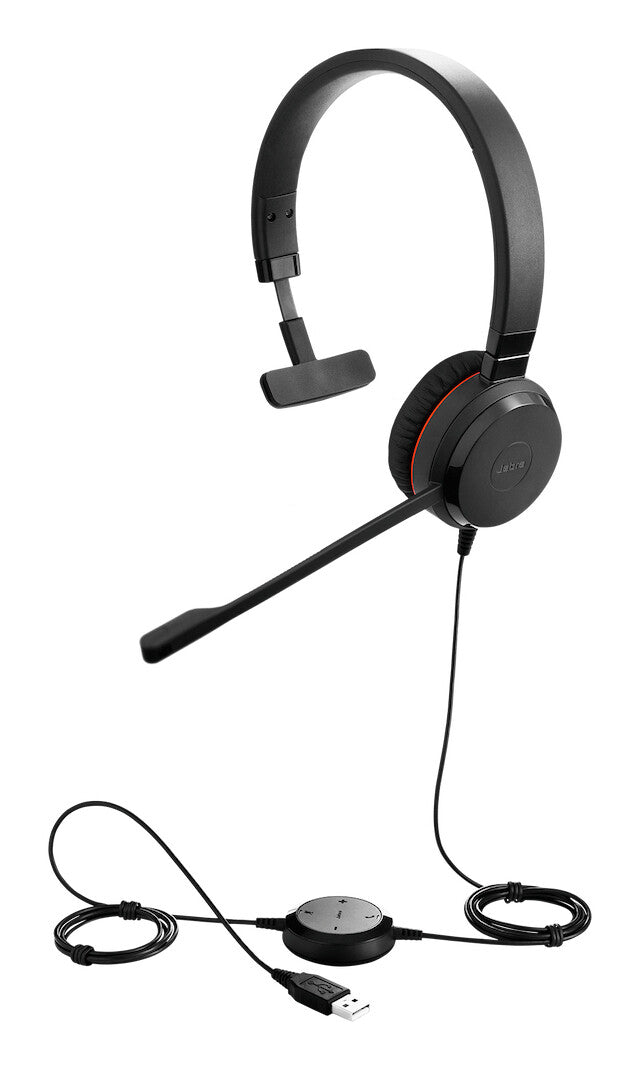 Jabra Evolve 30 II Headset Kabel Huvudband Kontor/callcenter USB Type-C / USB Type-A Svart