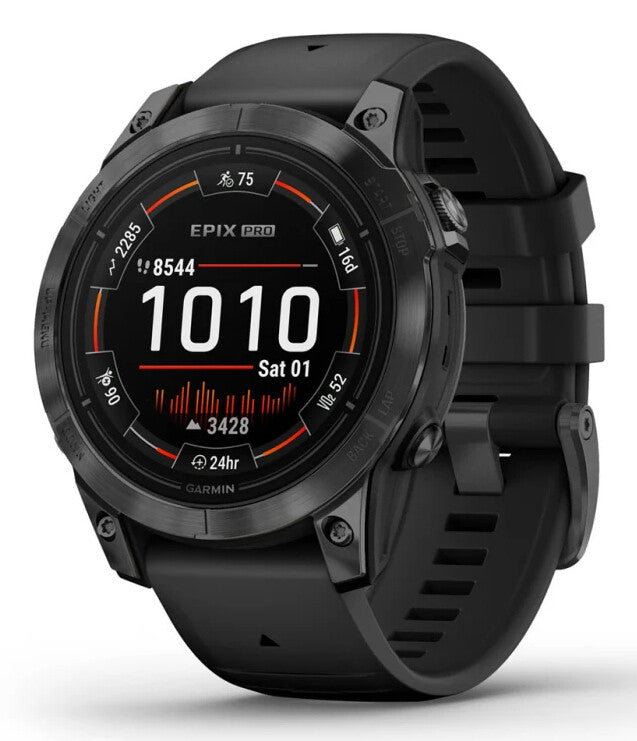 Garmin epix Pro (Gen 2) 3,3 cm (1.3") AMOLED 47 mm Digital 416 x 416 pixlar Pekskärm Grå Wi-Fi GPS