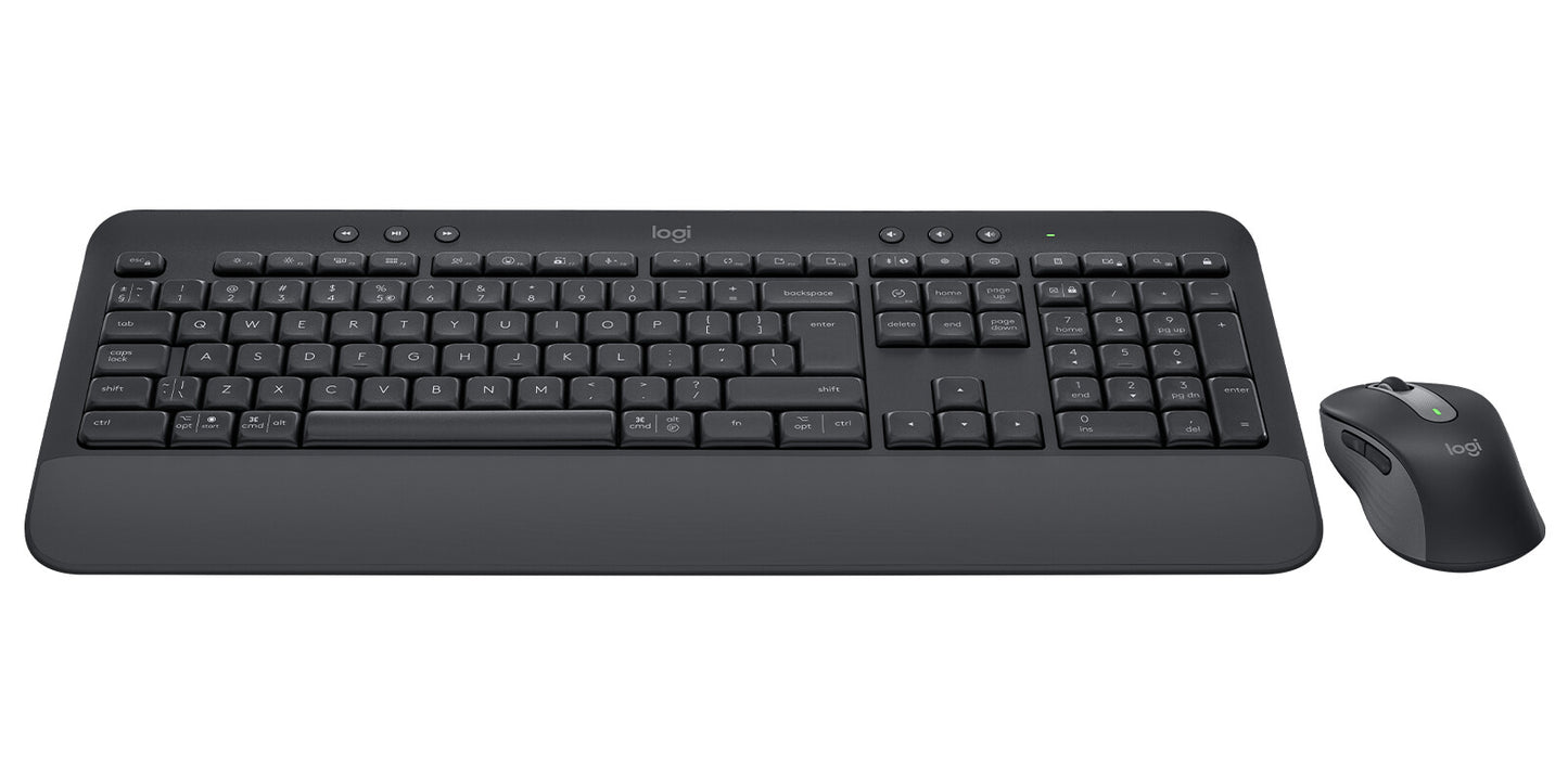 Logitech 920-011004 tangentbord Mus inkluderad Kontor Bluetooth QWERTY Amerikanskt internationellt grafit