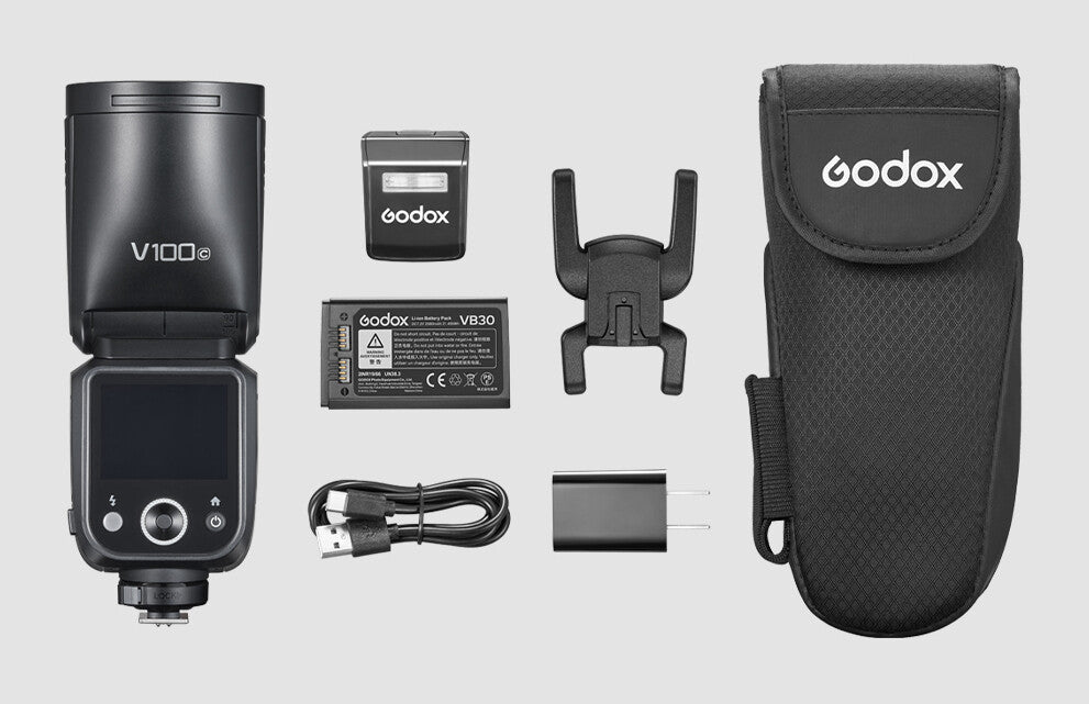 Godox V100 Kompakt blixt Svart