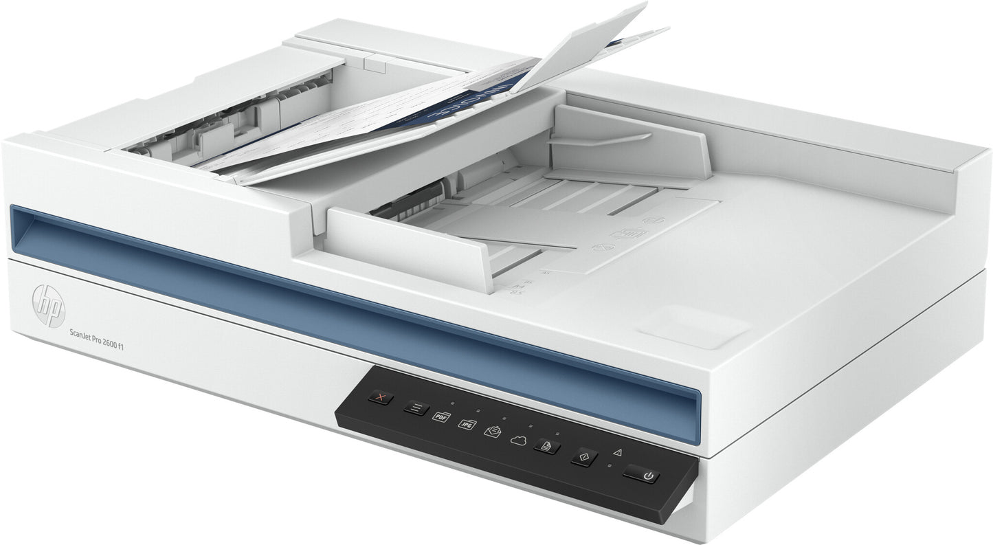 HP Scanjet Pro 2600 f1 Flatbädds- och ADF-scanner 600 x 600 DPI A4 Vit