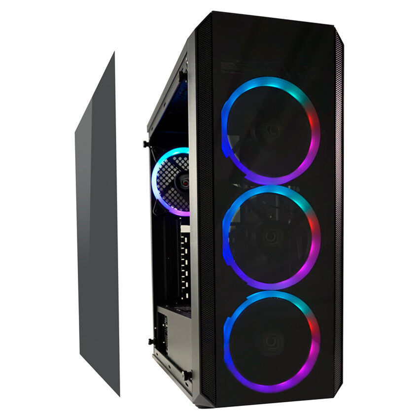 LC-Power Gaming 703B - Quad-Luxx Midi Tower Svart