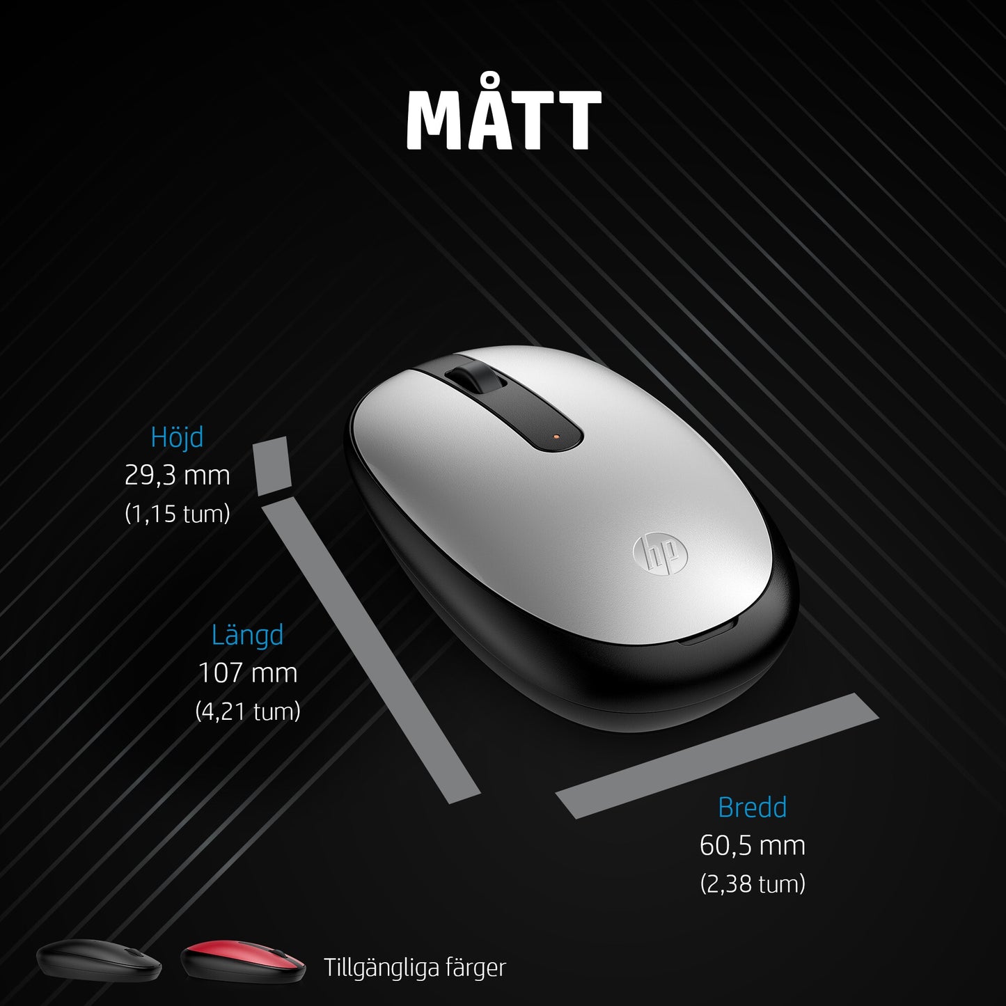 HP 240 Bluetooth-mus | Pike Silver