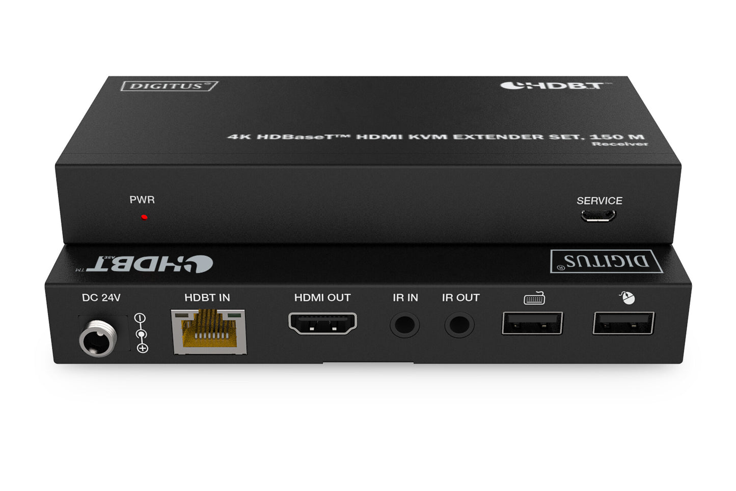 Digitus DS-55522 AV-förlängare Sändare och mottagare Svart