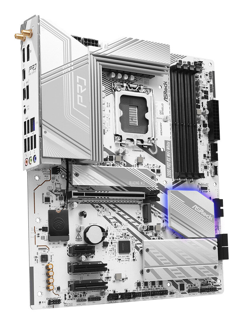 Asrock Z890 Pro RS WiFi White Intel Z890 LGA 1851 (Socket V1) ATX