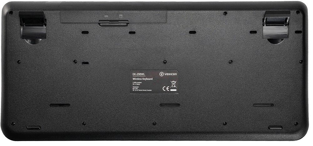 Voxicon DK-295WL tangentbord Kontor RF Trådlös QWERTY Nordic Svart