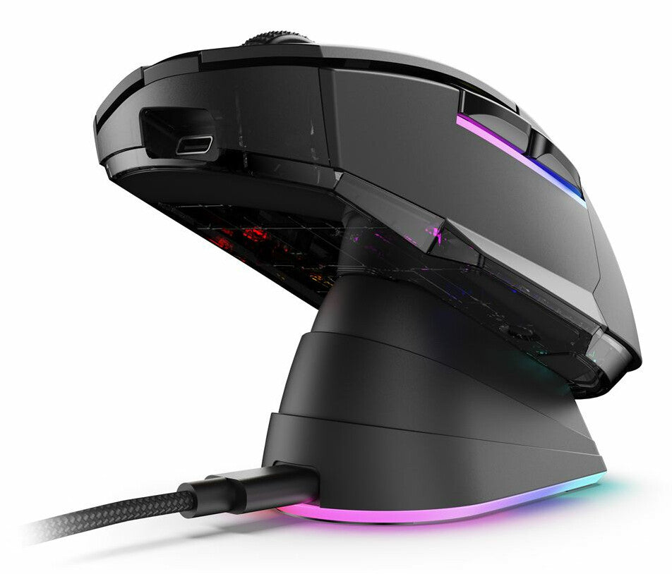 Sharkoon SGM50W datormöss Spela högerhand RF Wireless + USB Type-A Optisk 6400 DPI