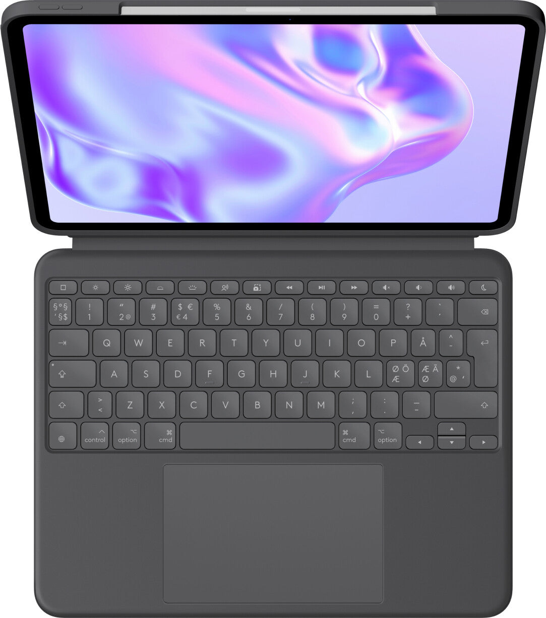 Logitech Combo Touch QWERTY Dansk, Finsk, Nordic, Svensk Smart Connector grafit