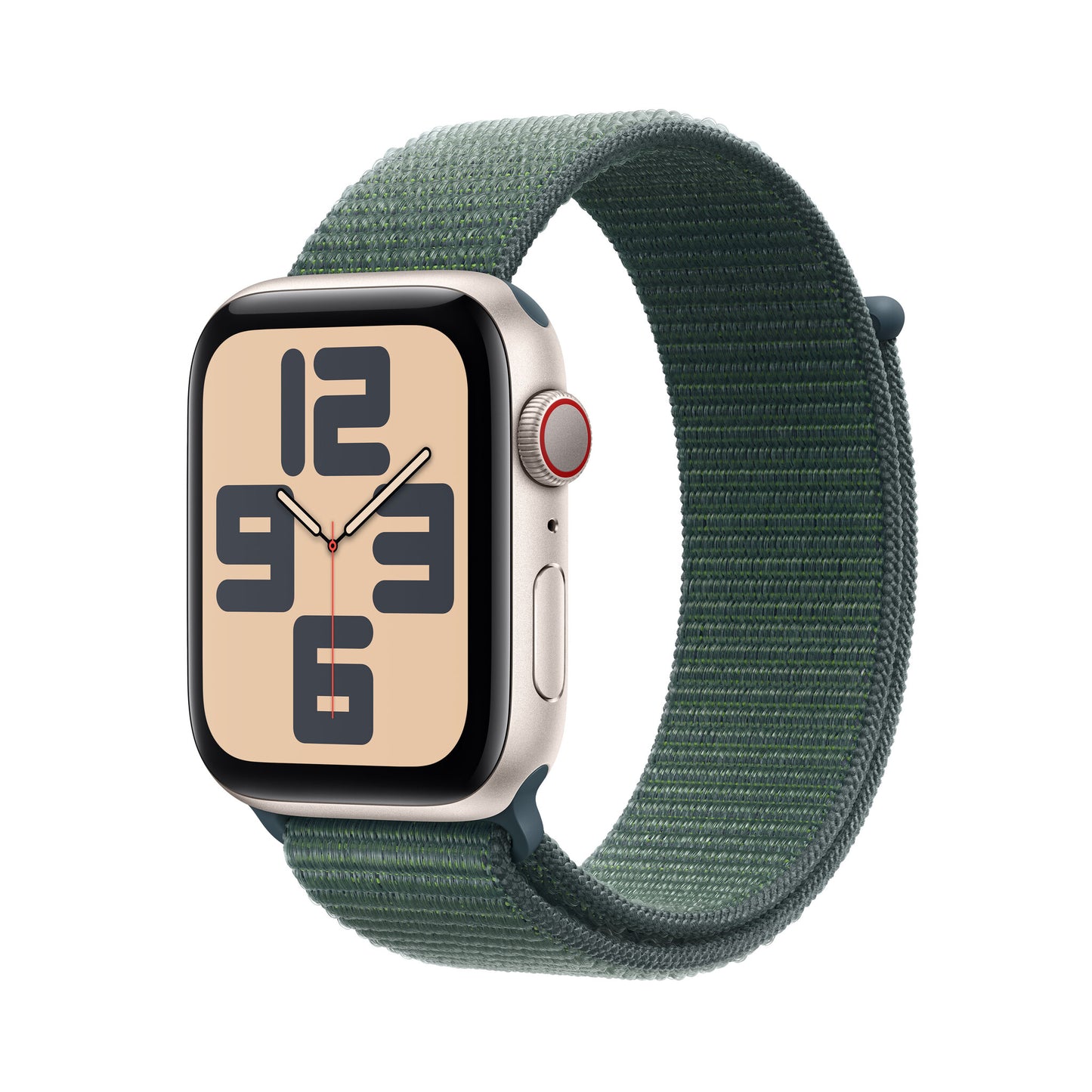 Apple Watch SE OLED 44 mm Digital 368 x 448 pixlar Pekskärm 4G Beige Wi-Fi GPS