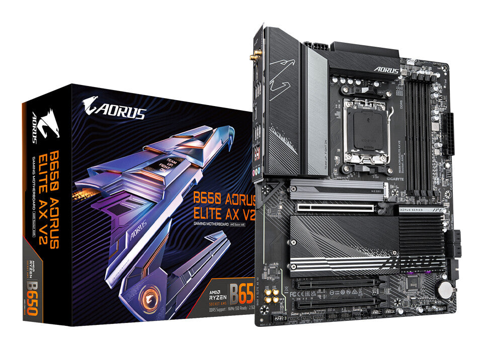 GIGABYTE B650 AORUS ELITE AX V2 moderkort AMD B650 AM5-sockel ATX