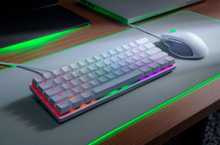 Razer Huntsman Mini tangentbord Spela USB QWERTY Amerikanskt internationellt Vit