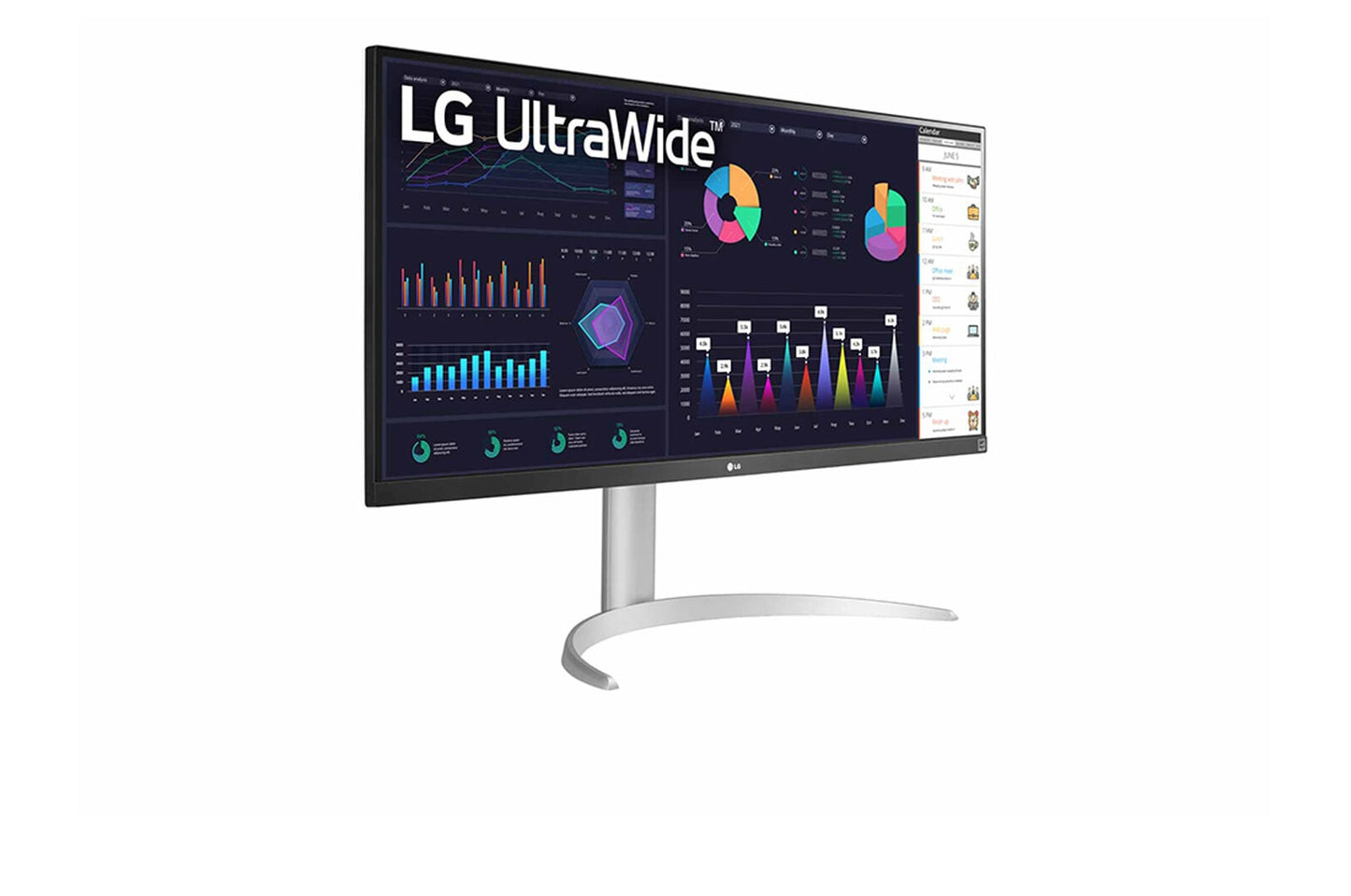 LG 34WQ650-W platta pc-skärmar 86,4 cm (34") 2560 x 1080 pixlar WFHD LCD Silver, Vit