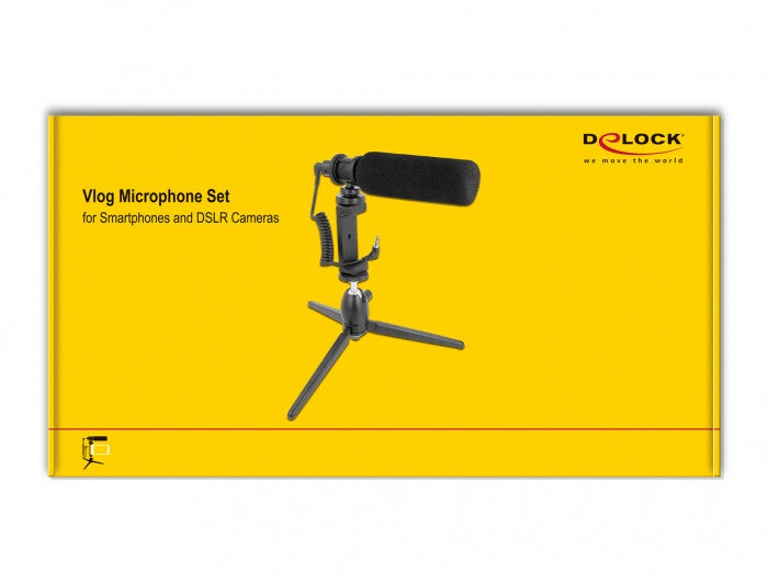 DeLOCK 66582 mikrofoner Svart Mikrofon till smartphone